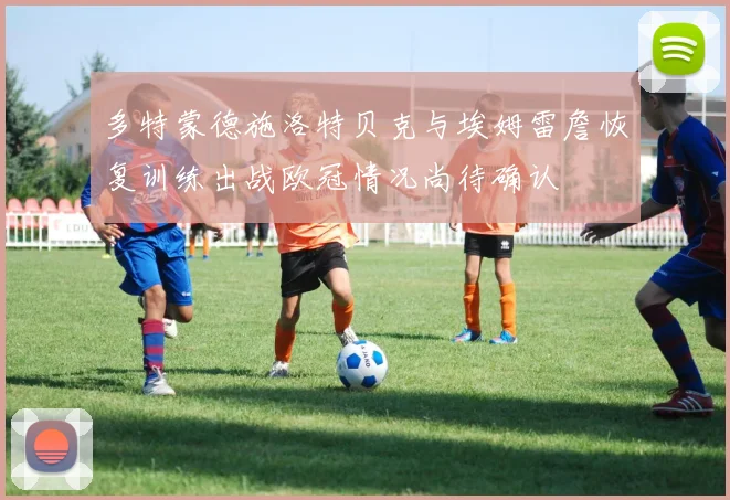 多特蒙德施洛特贝克与埃姆雷詹恢复训练出战欧冠情况尚待确认